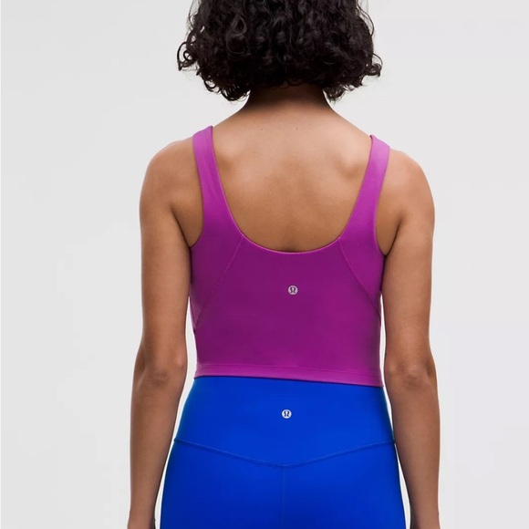 Lululemon Vibrant Purple Crop Top Size 8 - Picture 2 of 8